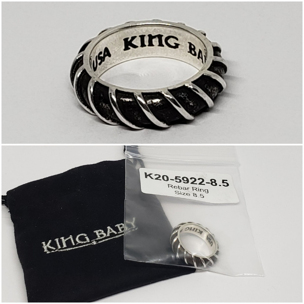 King Baby Studio Rebar Ring, Size 8.5